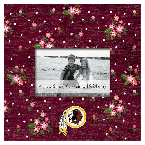 Wholesale NFL0965-Floral 10x10 Frame / N0965-Washington Redskins