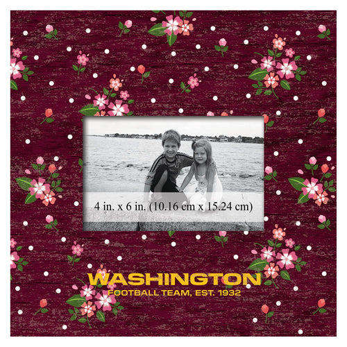 Wholesale NFL0965-Floral 10x10 Frame / N0965-Washington Football Team