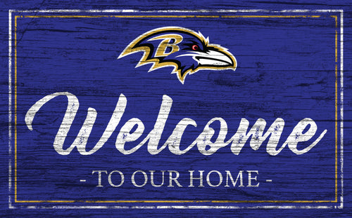 Wholesale NFL0977-Welcome Team Color 11x19 (Khols Resize) / N0977-Baltimore Ravens