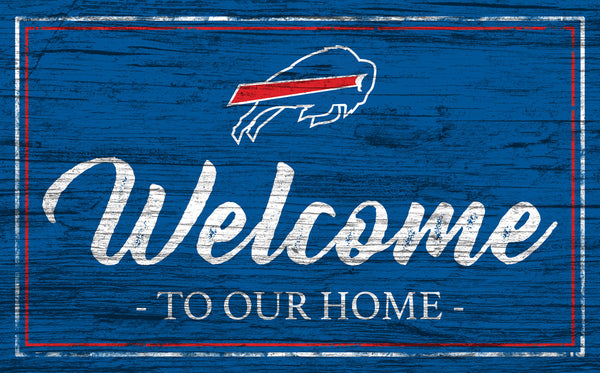 Wholesale NFL0977-Welcome Team Color 11x19 (Khols Resize) / N0977-Buffalo Bills
