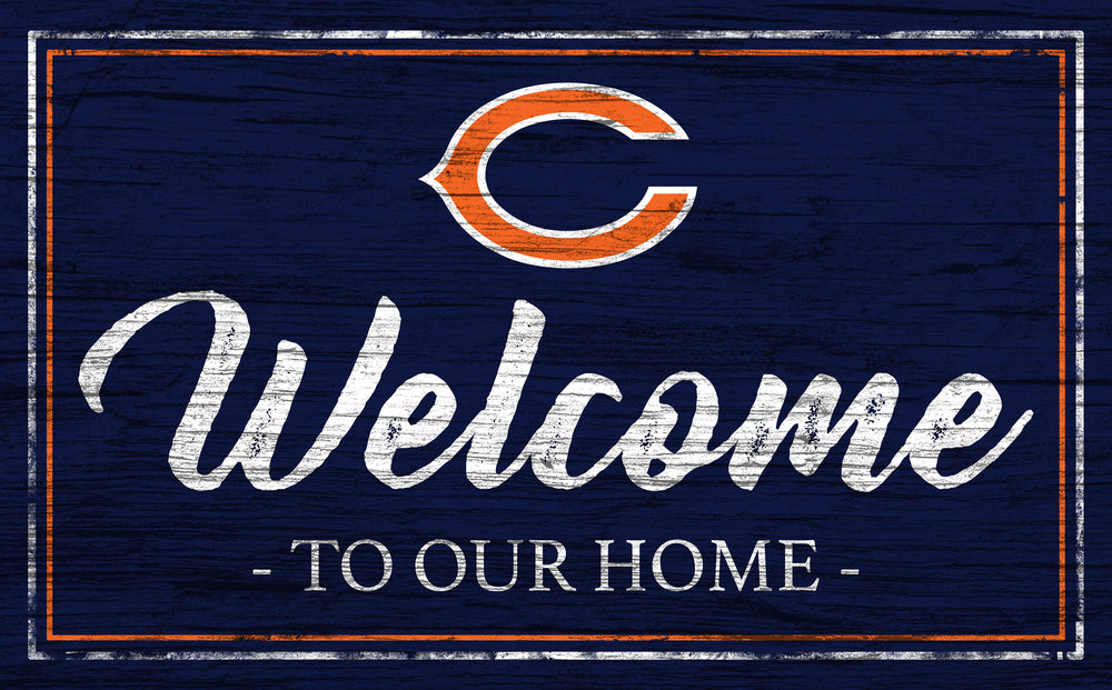 Wholesale NFL0977-Welcome Team Color 11x19 (Khols Resize) / N0977-Chicago Bears