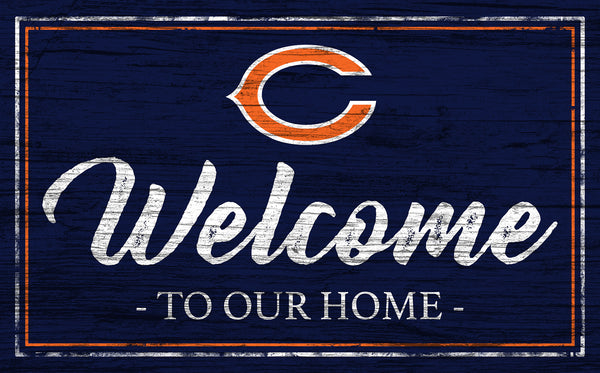 Wholesale NFL0977-Welcome Team Color 11x19 / N0977-Chicago Bears