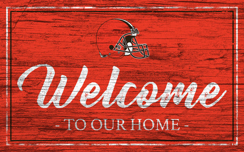 Wholesale NFL0977-Welcome Team Color 11x19 / N0977-Cleveland Browns