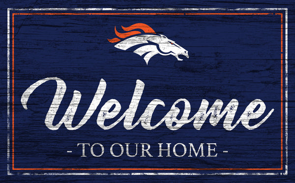 Wholesale NFL0977-Welcome Team Color 11x19 / N0977-Denver Broncos
