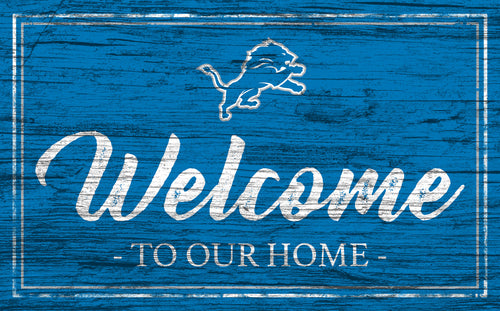 Wholesale NFL0977-Welcome Team Color 11x19 (Khols Resize) / N0977-Detroit Lions