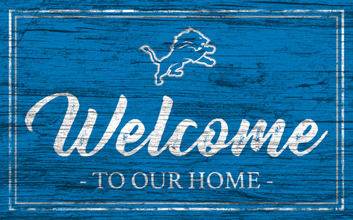 Wholesale NFL0977-Welcome Team Color 11x19 / N0977-Detroit Lions