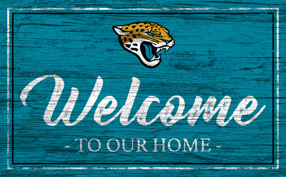 Wholesale NFL0977-Welcome Team Color 11x19 / N0977-Jacksonville Jaguars