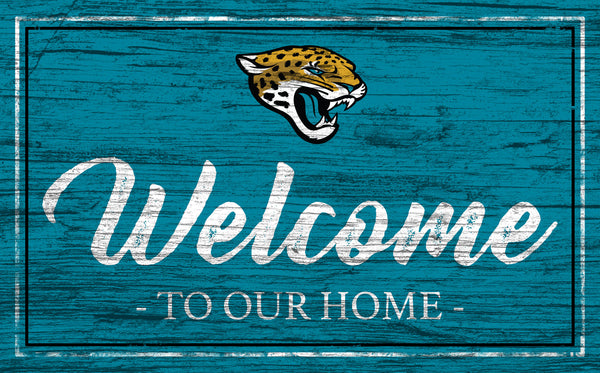 Wholesale NFL0977-Welcome Team Color 11x19 (Khols Resize) / N0977-Jacksonville Jaguars