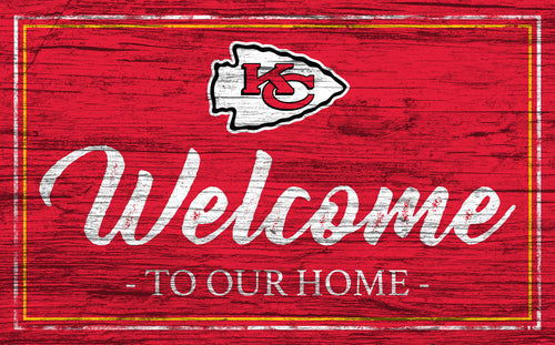 Wholesale NFL0977-Welcome Team Color 11x19 / N0977-Kansas City Chiefs