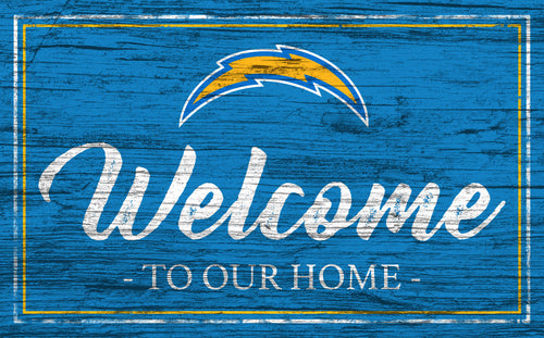 Wholesale NFL0977-Welcome Team Color 11x19 (Khols Resize) / N0977-Los Angeles Chargers