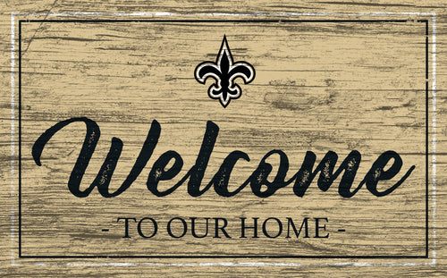 Wholesale NFL0977-Welcome Team Color 11x19 (Khols Resize) / N0977-New Orleans Saints