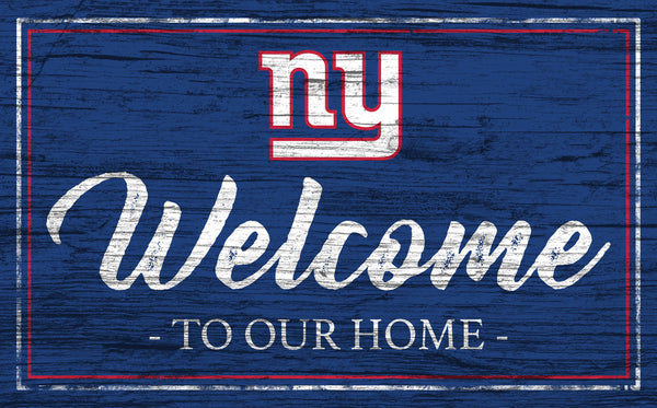 Wholesale NFL0977-Welcome Team Color 11x19 (Khols Resize) / N0977-New York Giants