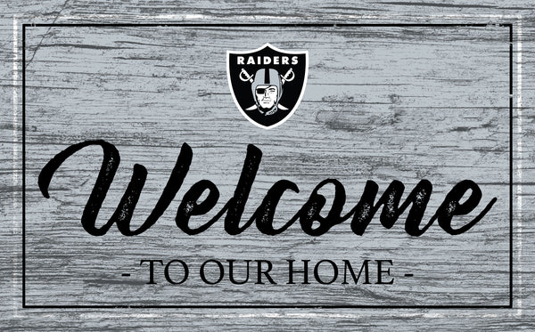 Wholesale NFL0977-Welcome Team Color 11x19 (Khols Resize) / N0977-Oakland Raiders