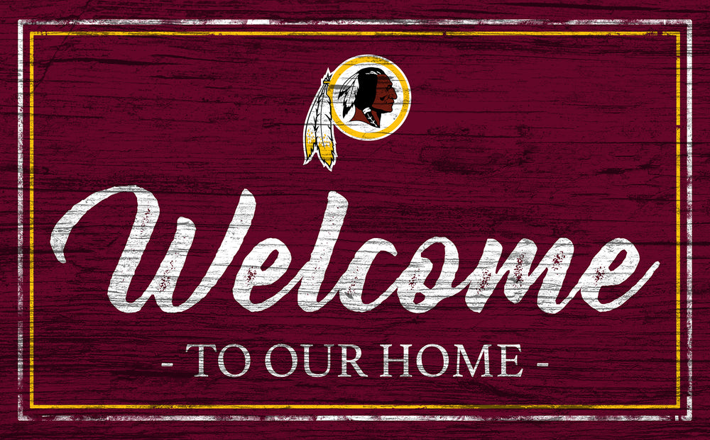 Wholesale NFL0977-Welcome Team Color 11x19 / N0977-Washington Redskins