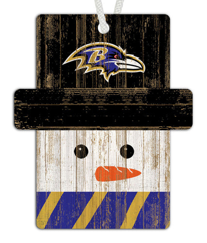 Wholesale NFL0980-Snowman Ornament 4.5in / N0980-Baltimore Ravens