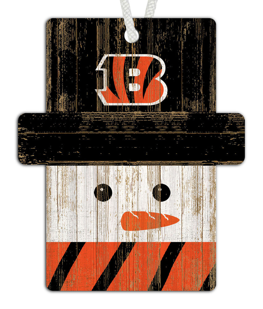 Wholesale NFL0980-Snowman Ornament 4.5in / N0980-Cincinnati Bengals