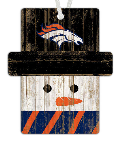 Wholesale NFL0980-Snowman Ornament 4.5in / N0980-Denver Broncos