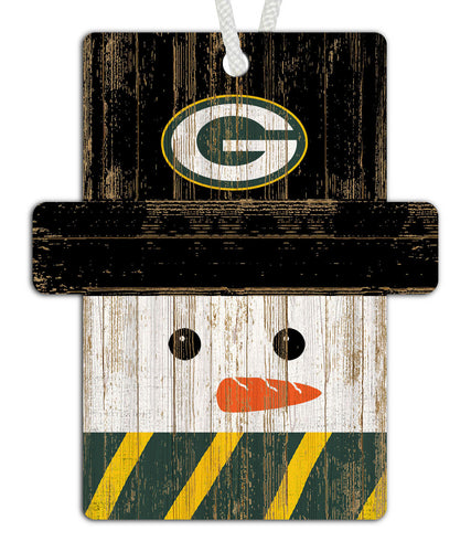 Wholesale NFL0980-Snowman Ornament 4.5in / N0980-Green Bay Packers