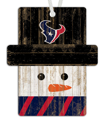 Wholesale NFL0980-Snowman Ornament 4.5in / N0980-Houston Texans