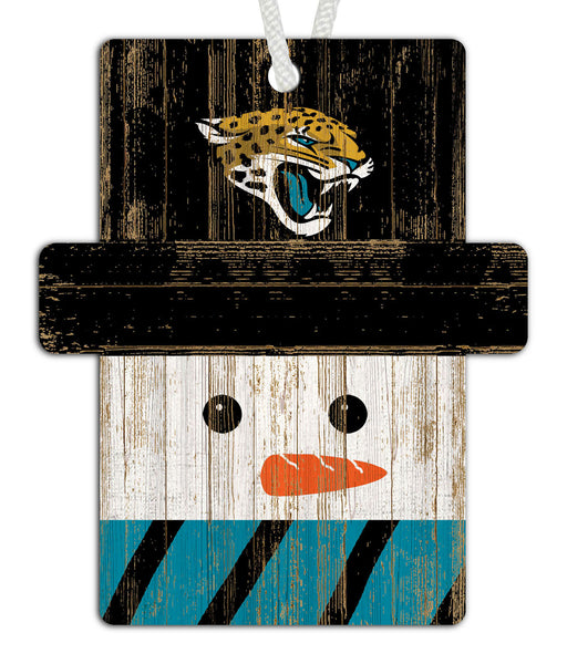 Wholesale NFL0980-Snowman Ornament 4.5in / N0980-Jacksonville Jaguars