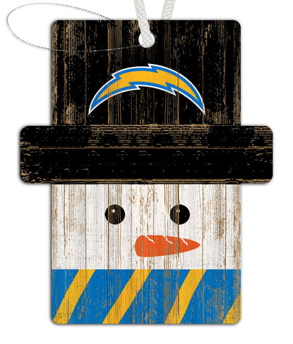 Wholesale NFL0980-Snowman Ornament 4.5in / N0980-Los Angeles Chargers