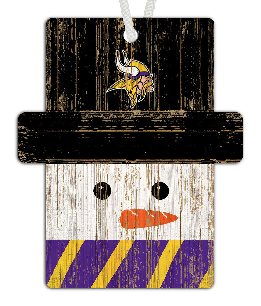 Wholesale NFL0980-Snowman Ornament 4.5in / N0980-Minnesota Vikings