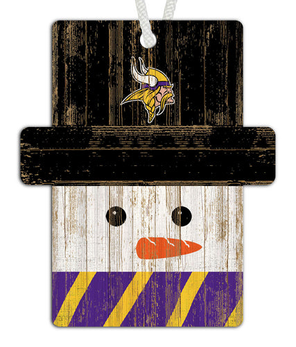 Wholesale NFL0980-Snowman Ornament 4.5in / N0980-Minnesota Vikings