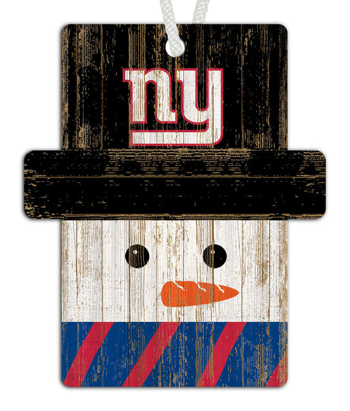 Wholesale NFL0980-Snowman Ornament 4.5in / N0980-New York Giants