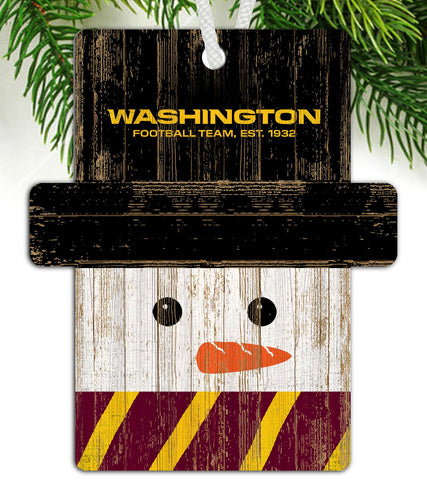 Wholesale NFL0980-Snowman Ornament 4.5in / N0980-Washington Football Team