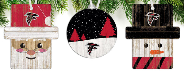 Wholesale NFL0984-Ornament 3 pack (0978, 0980, 0981) / N0984-Atlanta Falcons