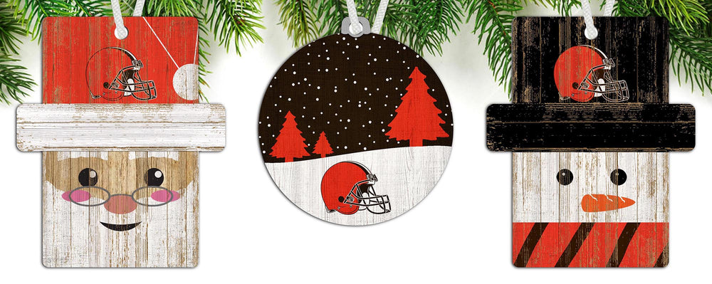 Wholesale NFL0984-Ornament 3 pack (0978, 0980, 0981) / N0984-Cleveland Browns