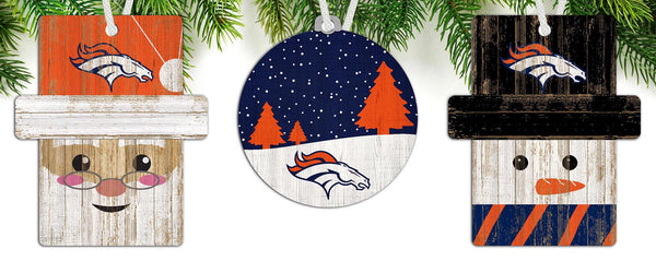 Wholesale NFL0984-Ornament 3 pack (0978, 0980, 0981) / N0984-Denver Broncos