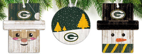 Wholesale NFL0984-Ornament 3 pack (0978, 0980, 0981) / N0984-Green Bay Packers
