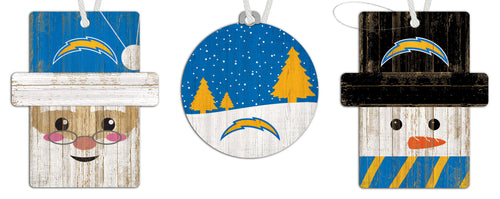 Wholesale NFL0984-Ornament 3 pack (0978, 0980, 0981) / N0984-Los Angeles Chargers