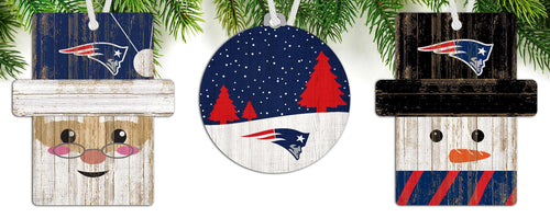 Wholesale NFL0984-Ornament 3 pack (0978, 0980, 0981) / N0984-New England Patriots