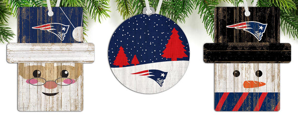 Wholesale NFL0984-Ornament 3 pack (0978, 0980, 0981) / N0984-New England Patriots