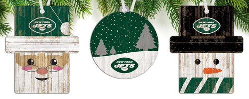 Wholesale NFL0984-Ornament 3 pack (0978, 0980, 0981) / N0984-New York Jets