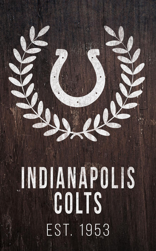 Wholesale NFL0986-Laurel Wreath 11x19 / N0986-Indianapolis Colts