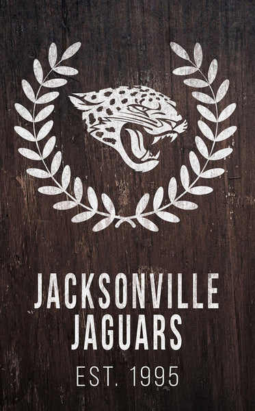 Wholesale NFL0986-Laurel Wreath 11x19 / N0986-Jacksonville Jaguars