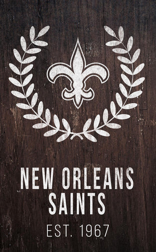 Wholesale NFL0986-Laurel Wreath 11x19 / N0986-New Orleans Saints