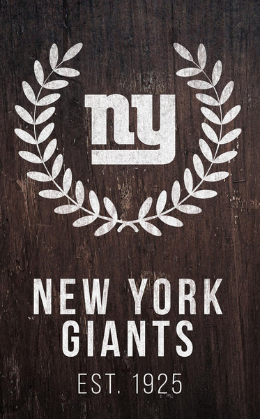 Wholesale NFL0986-Laurel Wreath 11x19 / N0986-New York Giants