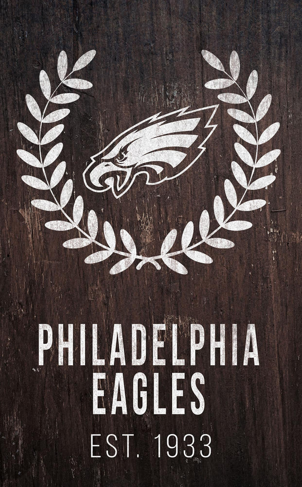 Wholesale NFL0986-Laurel Wreath 11x19 / N0986-Philadelphia Eagles