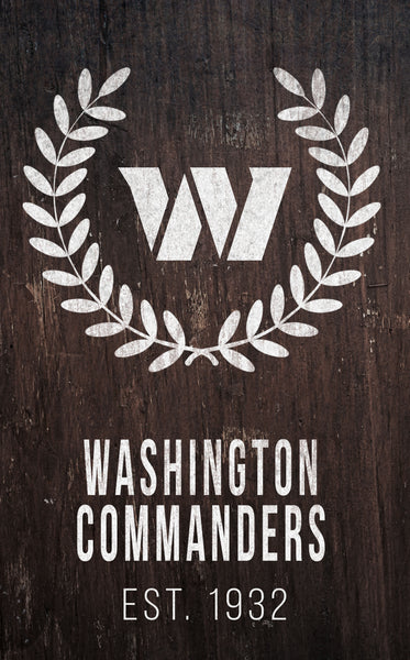 Wholesale NFL0986-Laurel Wreath 11x19 / N0986-Washington Commanders