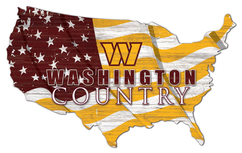 Wholesale NFL1001-USA Flag Cutout / N1001-Washington Commanders