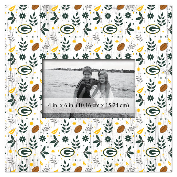 Wholesale NFL1004-Floral Pattern 10x10 Frame / N1004-Green Bay Packers