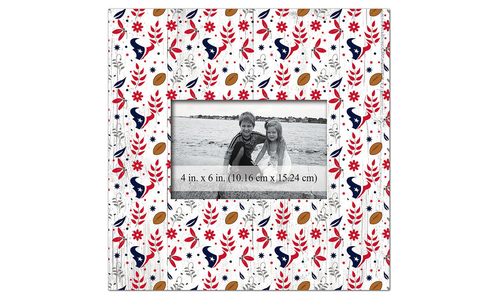 Wholesale NFL1004-Floral Pattern 10x10 Frame / N1004-Houston Texans