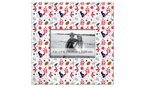 Wholesale NFL1004-Floral Pattern 10x10 Frame / N1004-Houston Texans