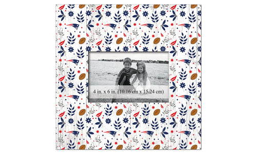 Wholesale NFL1004-Floral Pattern 10x10 Frame / N1004-New England Patriots