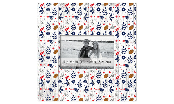 Wholesale NFL1004-Floral Pattern 10x10 Frame / N1004-New England Patriots