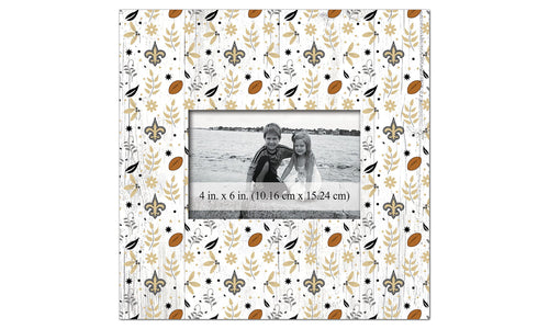 Wholesale NFL1004-Floral Pattern 10x10 Frame / N1004-New Orleans Saints